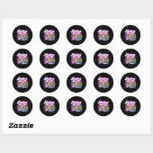 Bowling Party Rolling In 12 Bowling Verjaardag Ronde Sticker (Vel)