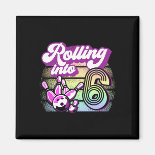 Bowling Party Rolling In 6 Bowling Verjaardag Magneet