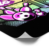 Bowling Party rolt naar 16 Bowling verjaardag Poster (Hoek)