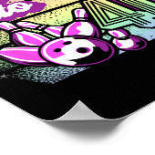 Bowling Party rolt naar 40 Bowling verjaardag Poster (Hoek)