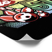 Bowling Party rolt naar 50 Bowling verjaardag Poster (Hoek)