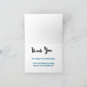 Bowling Party Thank You with Bowling Pins and Ball Bedankkaart (Binnen)