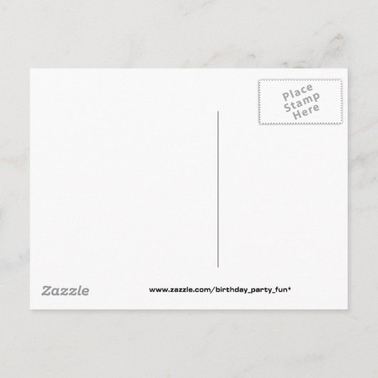 Bowling Party Uitnodigingen  (Achterkant)