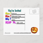 Bowling Party Uitnodigingen  (Achterkant)