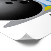 Bowling Penguin Poster (Hoek)