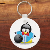 Bowling Penguin Sleutelhanger (Voorkant)