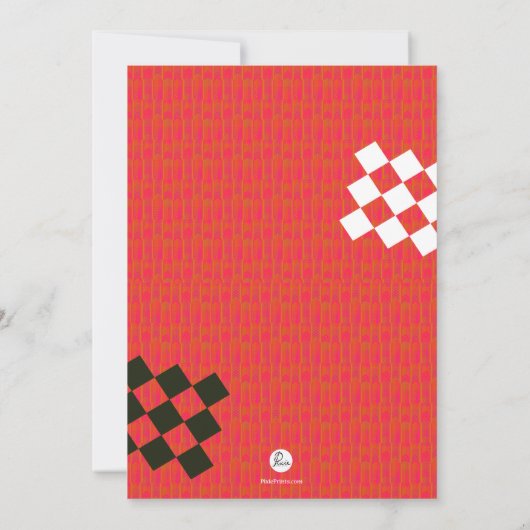 Bowling Photo Uitnodiging (Achterkant)