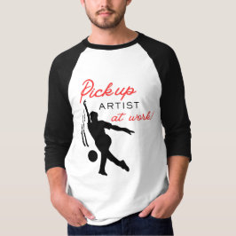 Bowling Pick Up Artiest aan het Werk Pret T-shirt