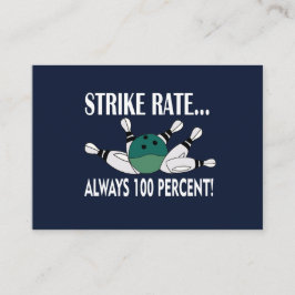 Bowling Pin Ball Strike Coach Trainer Visitekaartje
