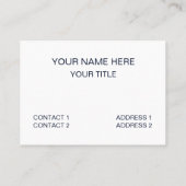 Bowling Pin Ball Strike Coach Trainer Visitekaartje (Achterkant)