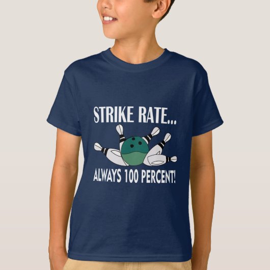 Bowling Pin Ball Strike Team Kids T-shirt (Voorkant)