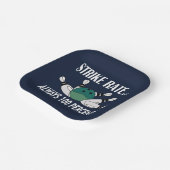 Bowling Pin Ball Strike Team Party Papieren Bordje (Gebogen)