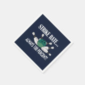 Bowling Pin Ball Strike Team Party Servet (Hoek)