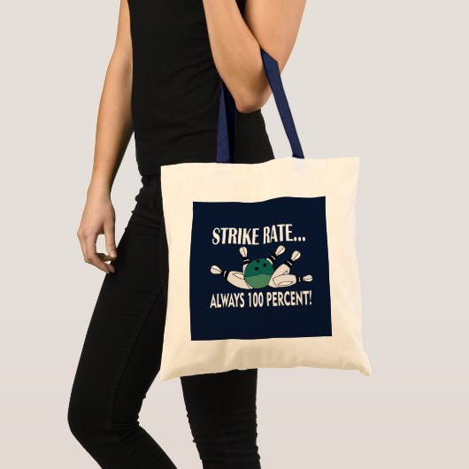 Bowling Pin Ball Strike Team Tote Bag (Voorkant (product))