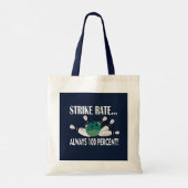 Bowling Pin Ball Strike Team Tote Bag (Achterkant)