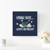 Bowling Pin Ball Strike Team Vierkante Klok (Huis)