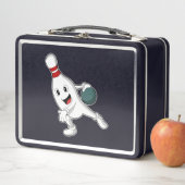 Bowling pin bij Bowling met Bowling ball (In situ)