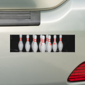 Bowling Pin Bumpersticker (Op auto)