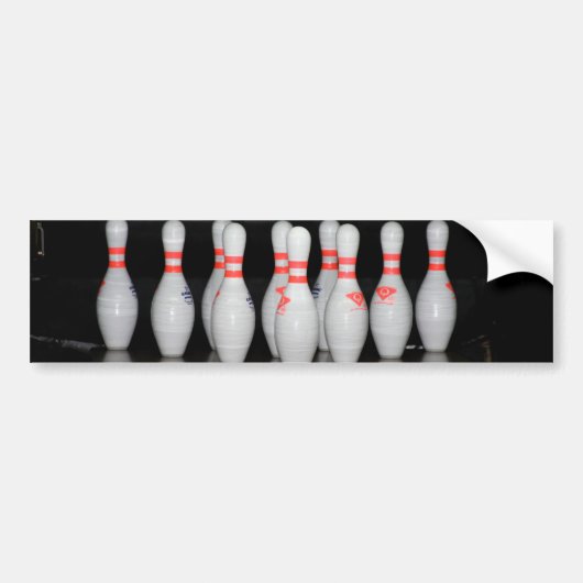 Bowling Pin Bumpersticker (Voorkant)