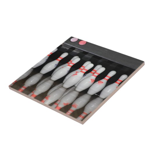 Bowling Pin Ceramic Tegel Tegeltje (Zijkant)