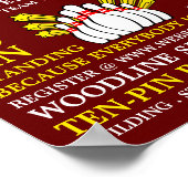 Bowling Pin Design, Ten-Pin Bowling Tournament Poster (Hoek)