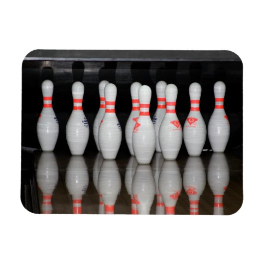 Bowling Pin Magnet Magneet (Horizontaal)