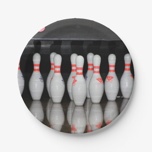 Bowling Pin Papieren Bordje (Voorkant)