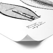 Bowling Pin Patent Poster (Hoek)