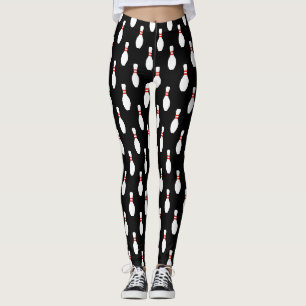 Bowling pin patroon leggings