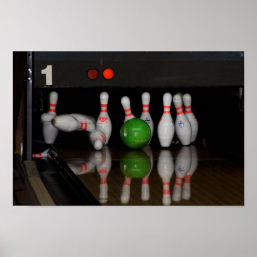 Bowling Pin Poster (Voorkant)