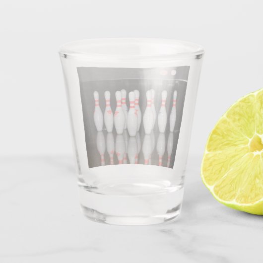 Bowling Pin Shot Glass Glas (Achterkant)