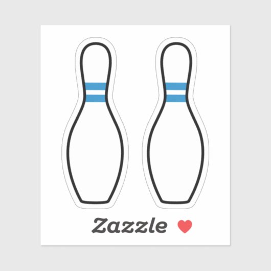 Bowling pin stickers (Vel)