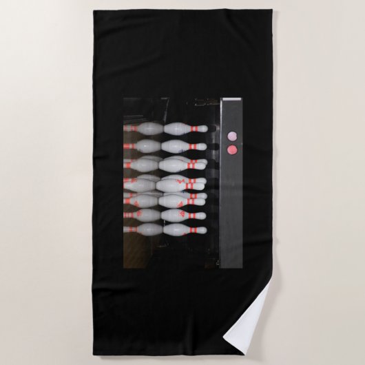 Bowling Pin Strandlaken (Voorkant)