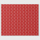 Bowling Pin Strped Pattern | Achtergrondkleur Cadeaupapier (Vlak)