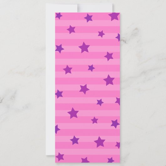 Bowling pin verjaardagsfeest uitnodiging met sterr (Achterkant)