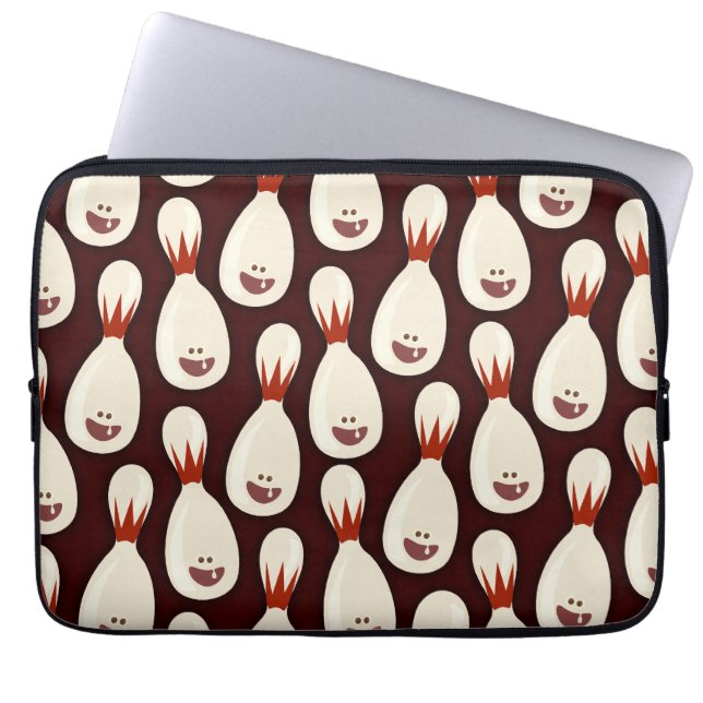 Bowling Pinhead Fun Laptop Sleeve (Voorkant)