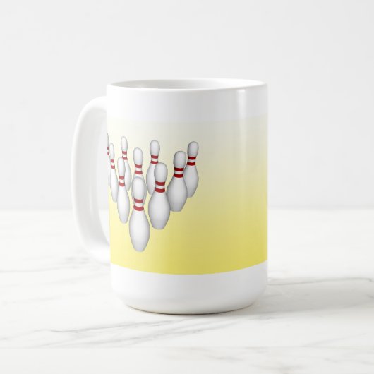 Bowling Pins: 3D Model: Koffie Mok (Voorkant links)