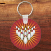 Bowling Pins: 3D-model: Sleutelhanger (Voorkant)