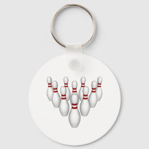 Bowling Pins: 3D-model: Sleutelhanger