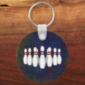 Bowling Pins: 3D-model: Sleutelhanger (Voorkant)