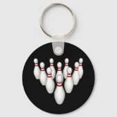 Bowling Pins: 3D-model: Sleutelhanger (Voorkant)