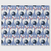 Bowling Pins Bowling Ball Print Cadeaupapier (Vlak)