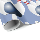 Bowling Pins Bowling Ball Print Cadeaupapier (Rol Hoek)