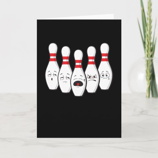 Bowling Pins Bowling Bowler-poorten Kaart (Voorkant)