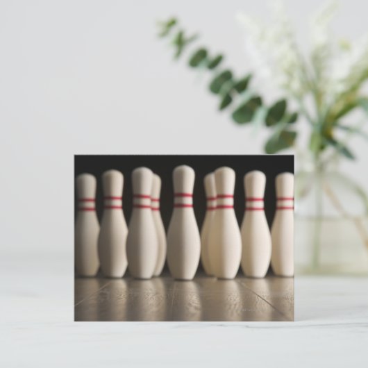 Bowling Pins Briefkaart (Staand voorkant)
