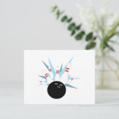 Bowling Pins Briefkaart (Staand voorkant)