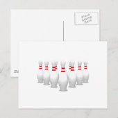 Bowling Pins: Briefkaart (Voorkant / Achterkant)