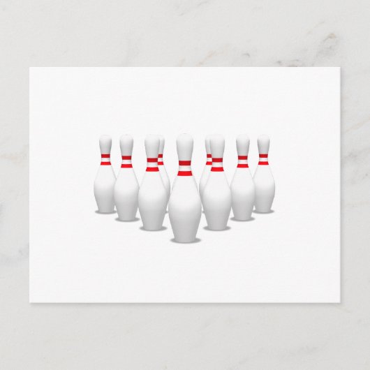 Bowling Pins: Briefkaart (Voorkant)
