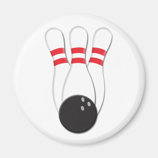 Bowling Pins en Ball Magneet (Voorkant)