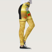 Bowling pins en ball met het woord STRIKEOLOGIST Leggings (Rechts)